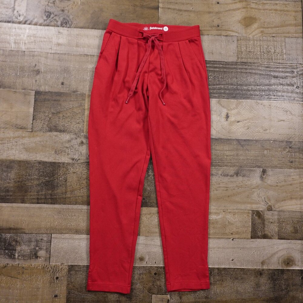 BetaBrand Skinny Leg Soho Joggers Women's XS Red - Picture 1 of 11